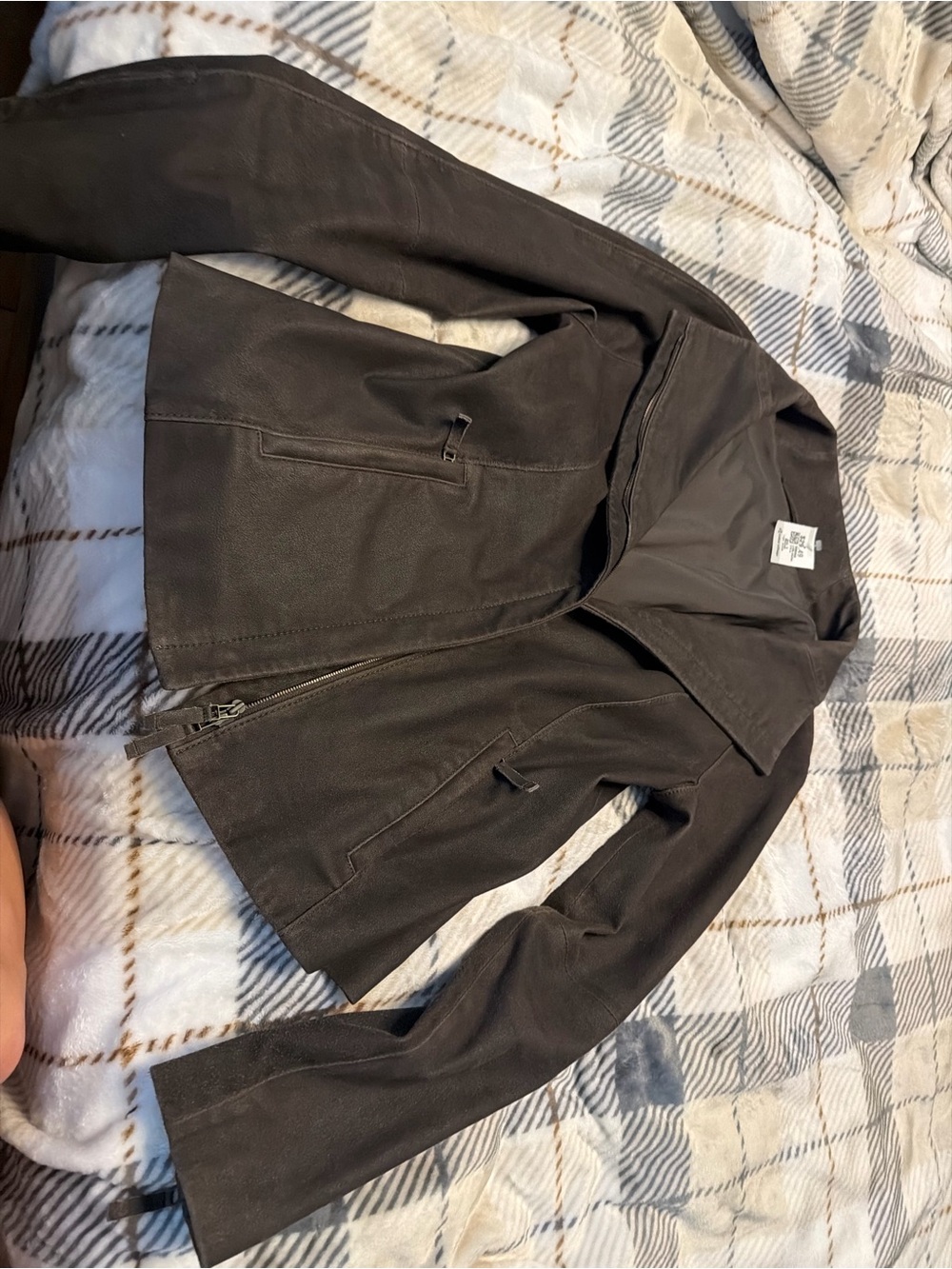 Annette gortz designer Woman’s Dark Brown Leather Jacket